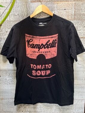 UT by Uniqlo x Warhol | Archive - "Campbell's Soup" Graphic Tee - LG M, Black